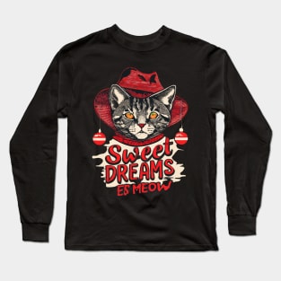 Sweet Dreams Cat Freddy Halloween Vintage Long Sleeve T-Shirt